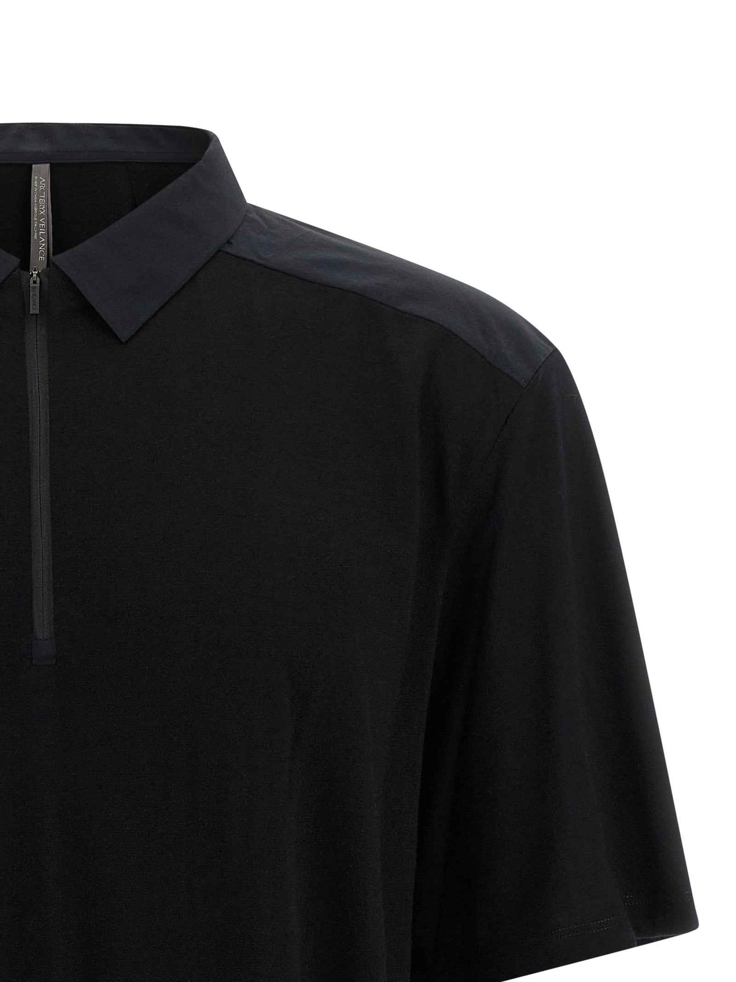 Black Wool Polo Shirt