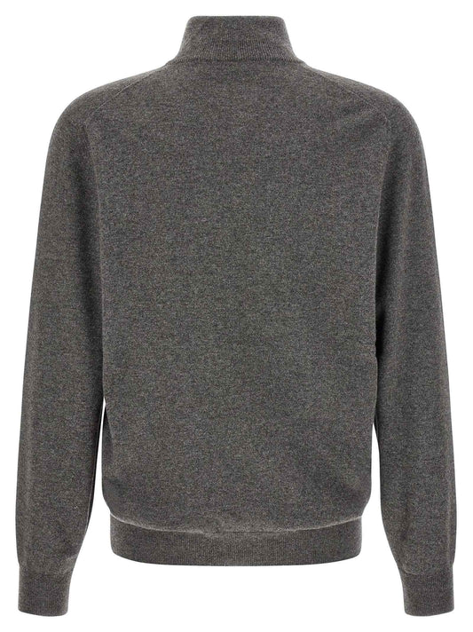 Gray Cashmere Cardigan