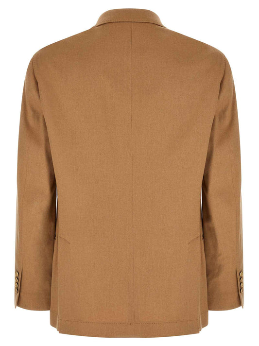 Beige Camel Hair Blazer