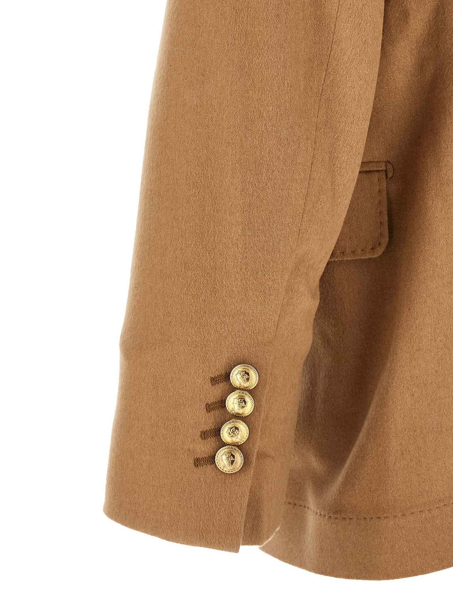 Beige Camel Hair Blazer