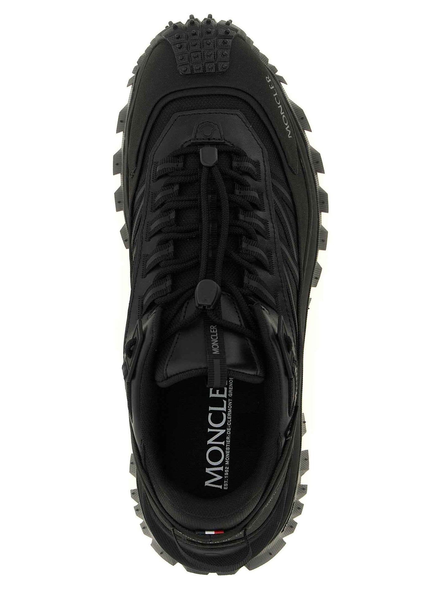 Black Leather Athletic Sneakers