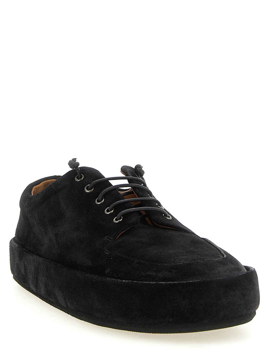 Black Calfskin Oxfords And Derbies