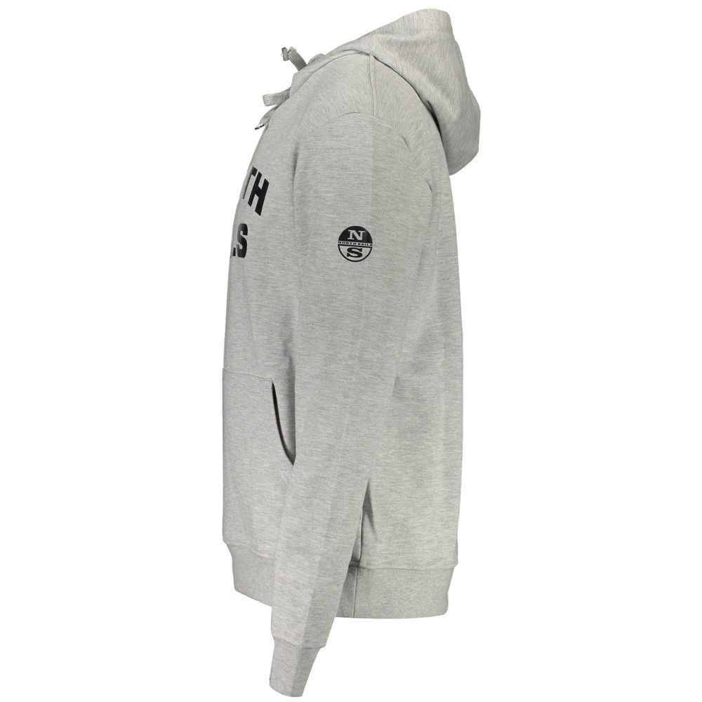 Grigio Cotton Men Sweatshirt