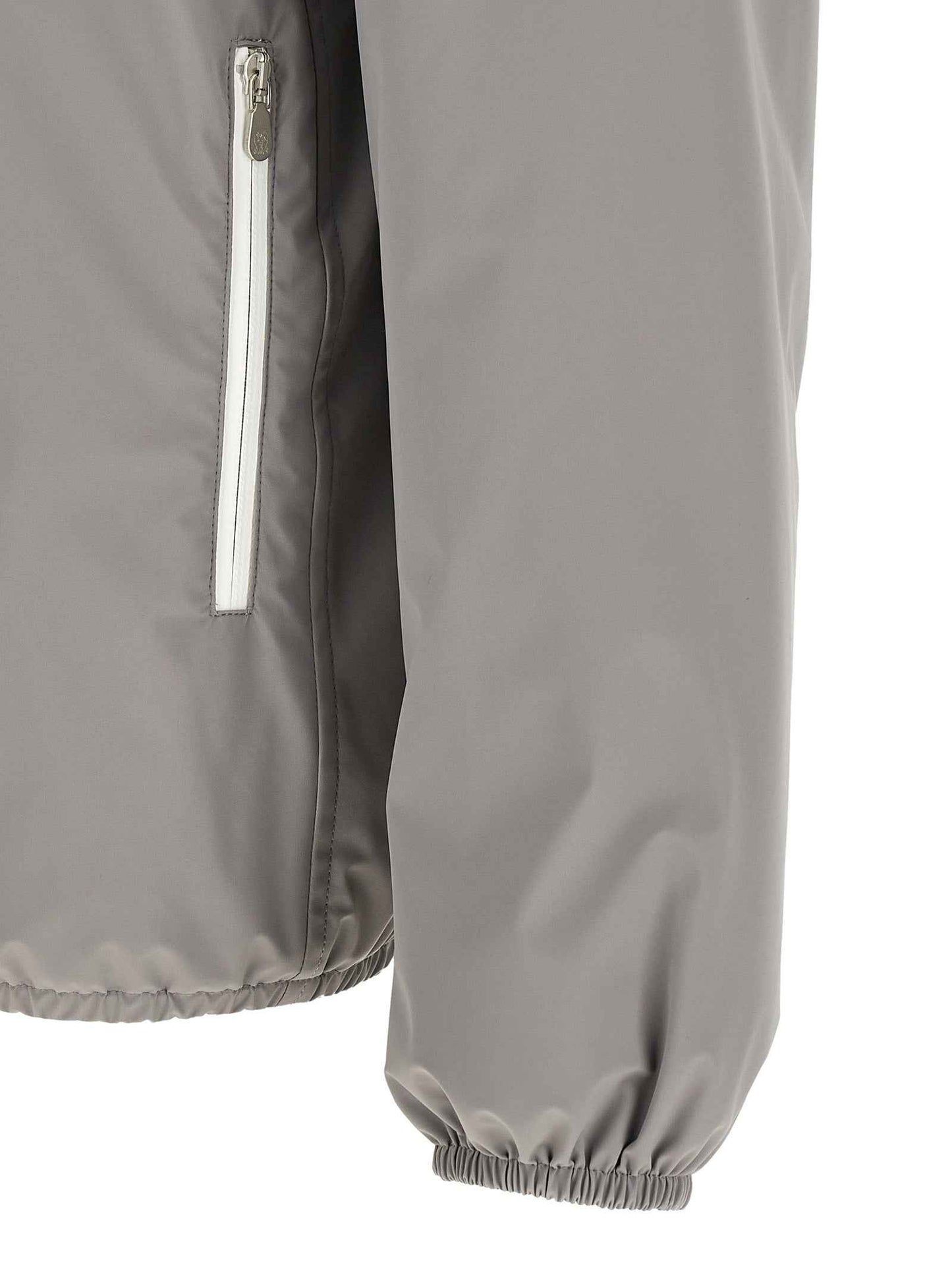 Gray Polyamide Shell Jacket