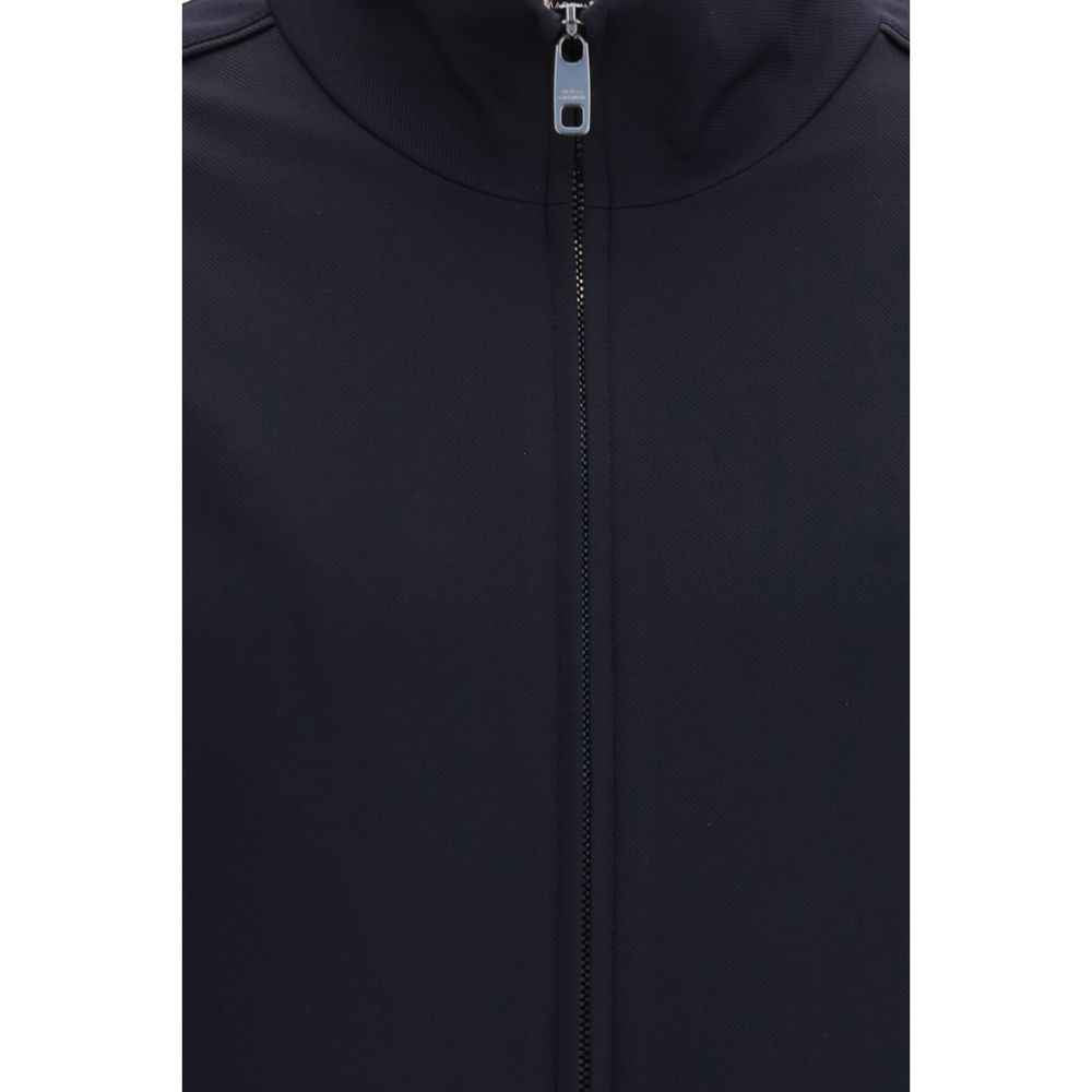 Blue Polyamide Full-Length Jacket