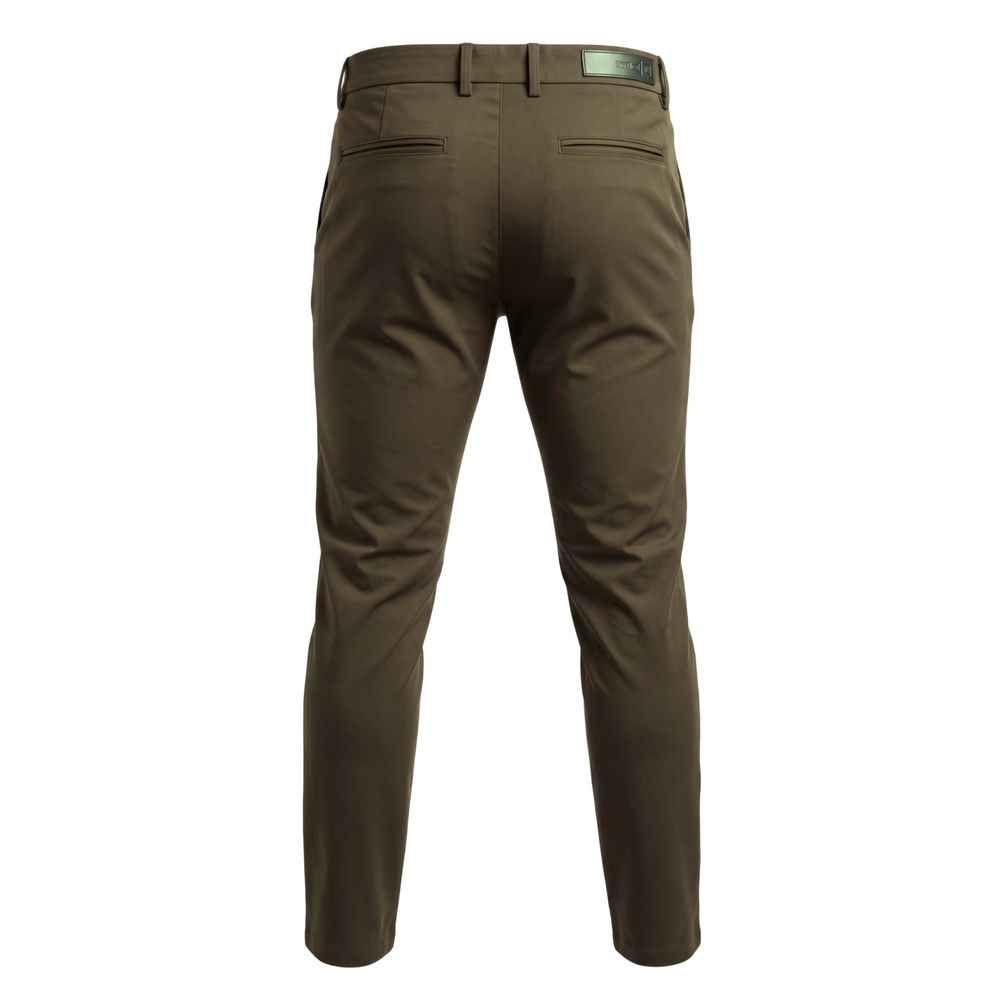 Green Cotton Men Pant