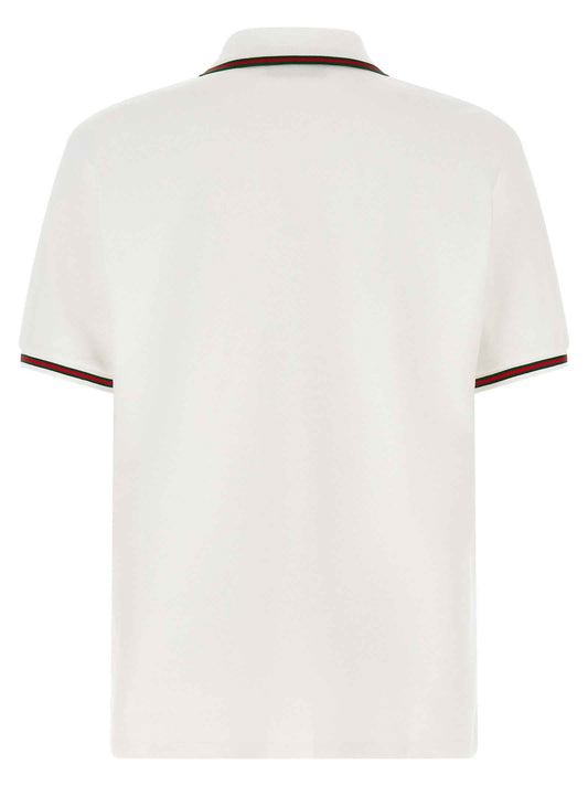 White Cotton Polo Shirt