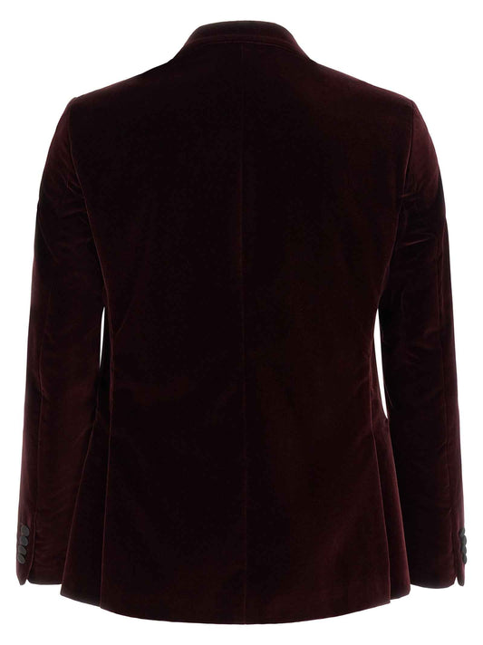 Bordeaux Cotton Blazer
