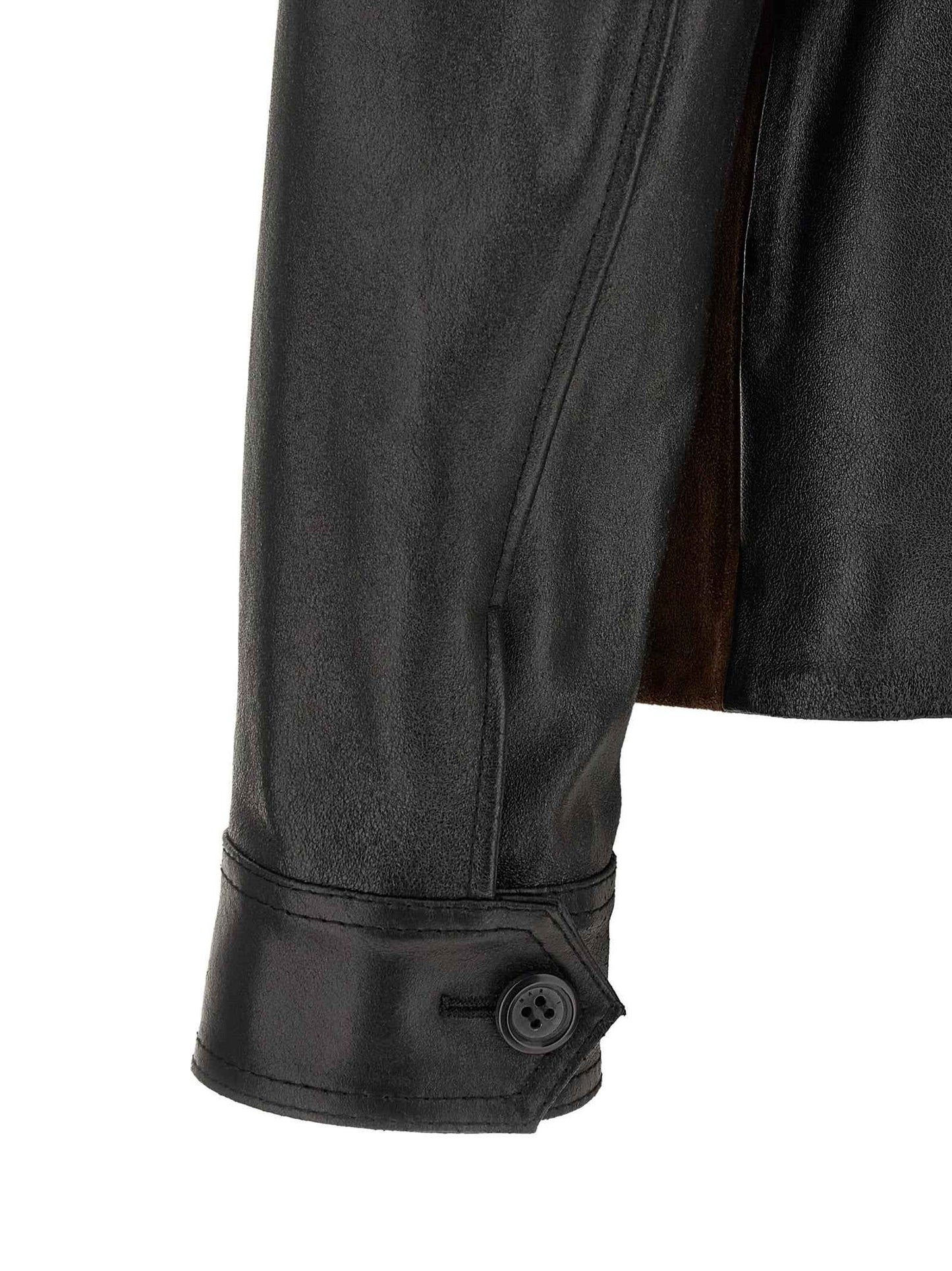 Multicolor Calfskin Leather Jacket