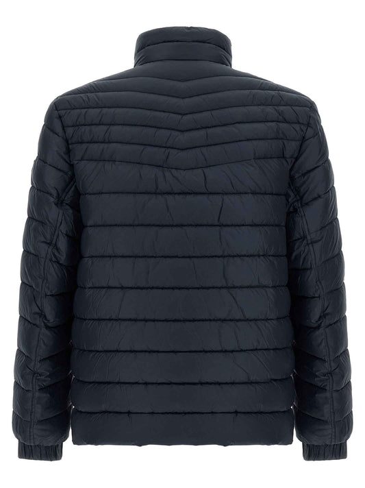 Blue Polyamide Full-Length Jacket