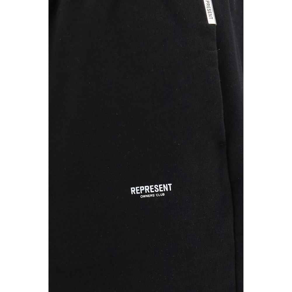 Black Cotton Athletic Pants