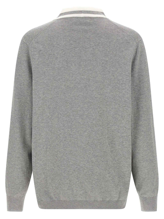 Gray Cotton Cardigan