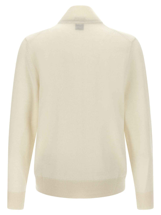 White Virgin Wool Cardigan