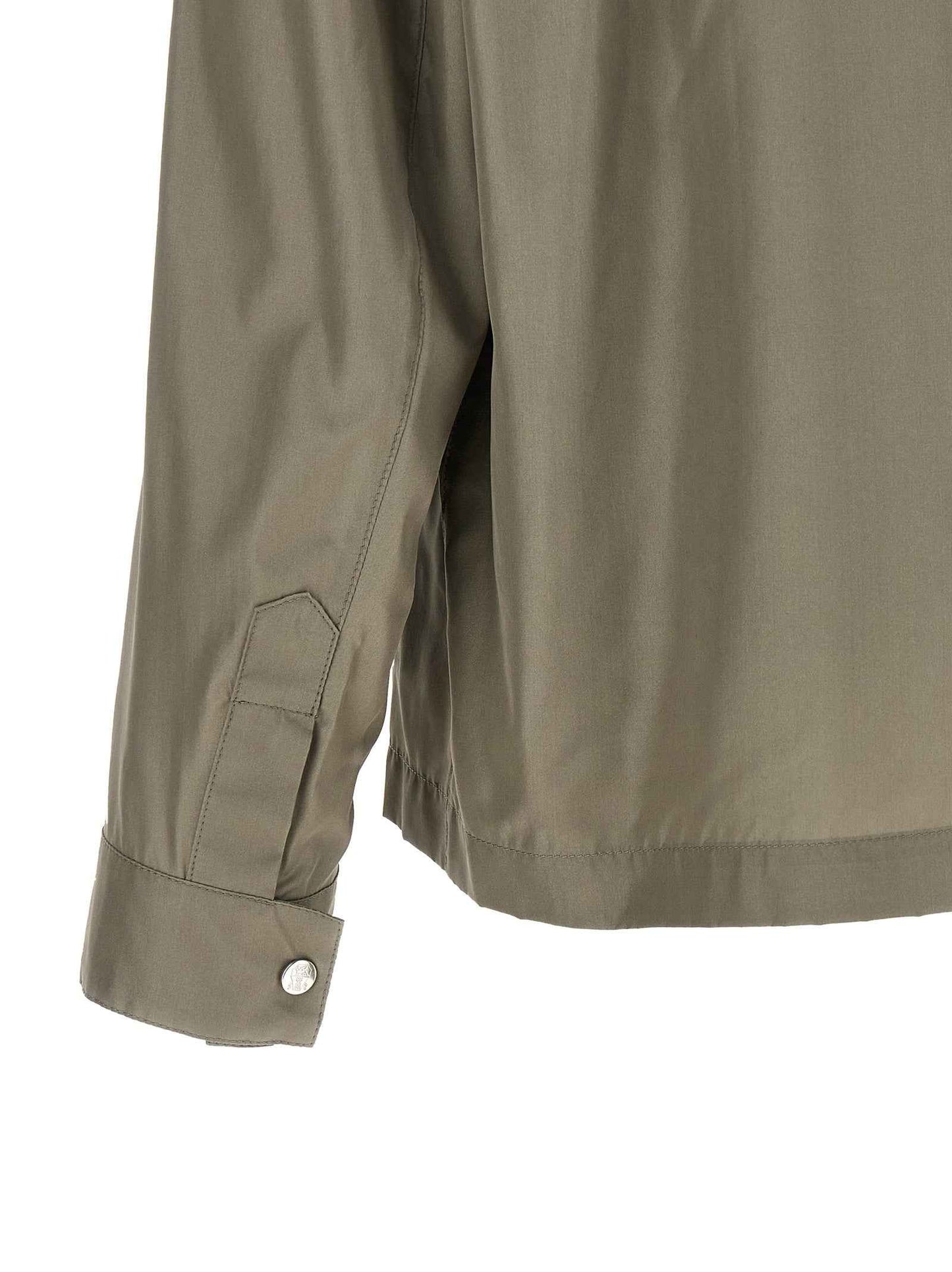 Bicolor Silk Full-Length Jacket