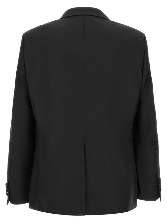 Black Virgin Wool Two-Piece Suit