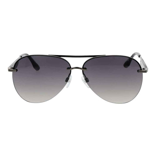 Gray Metal Sunglasses