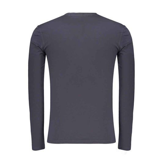Blue Cotton Men's T-Shirt