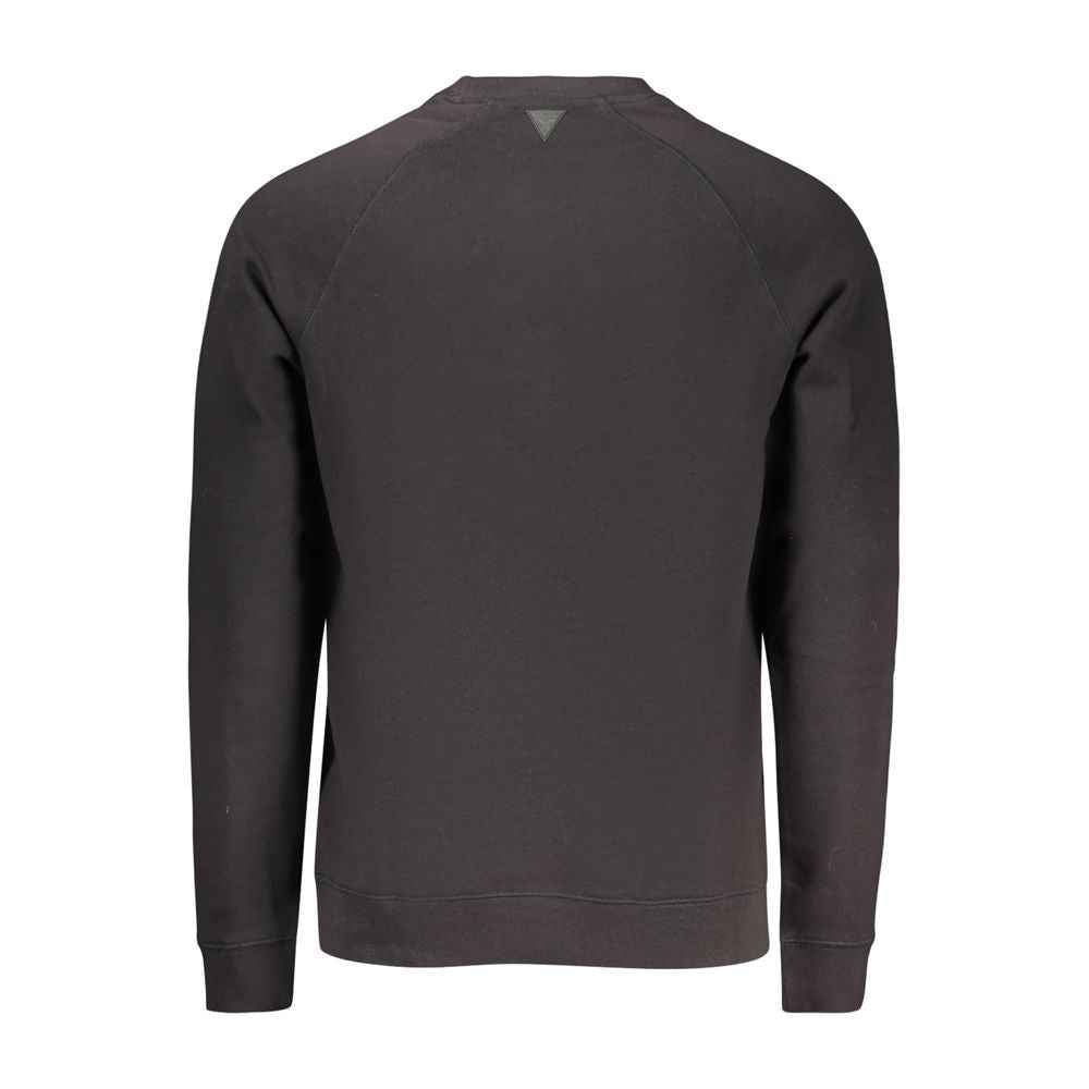Black Cotton Men's Sweatshirt