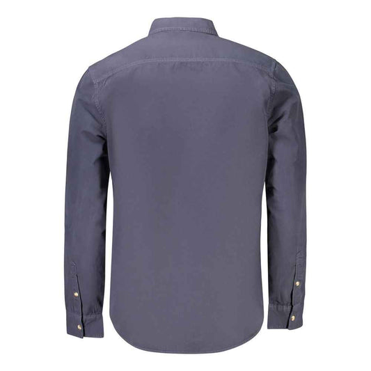 Blue Cotton Men's Shirt
