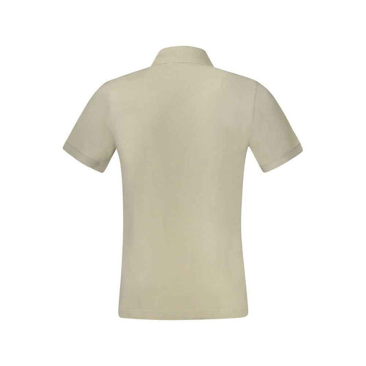 Beige Cotton Men's Polo