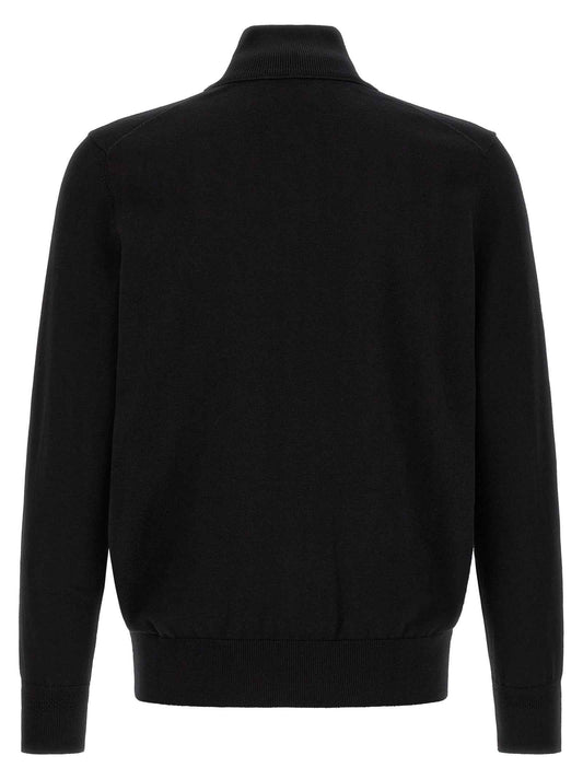 Black Cotton Cardigan