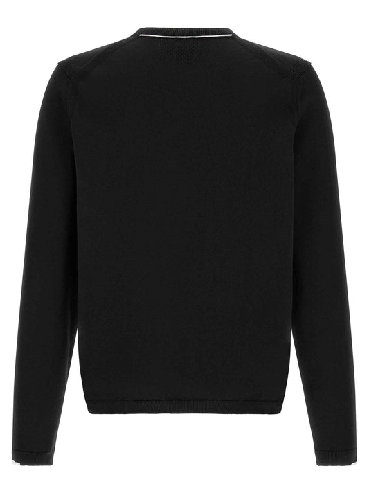 Black Cotton Cardigan