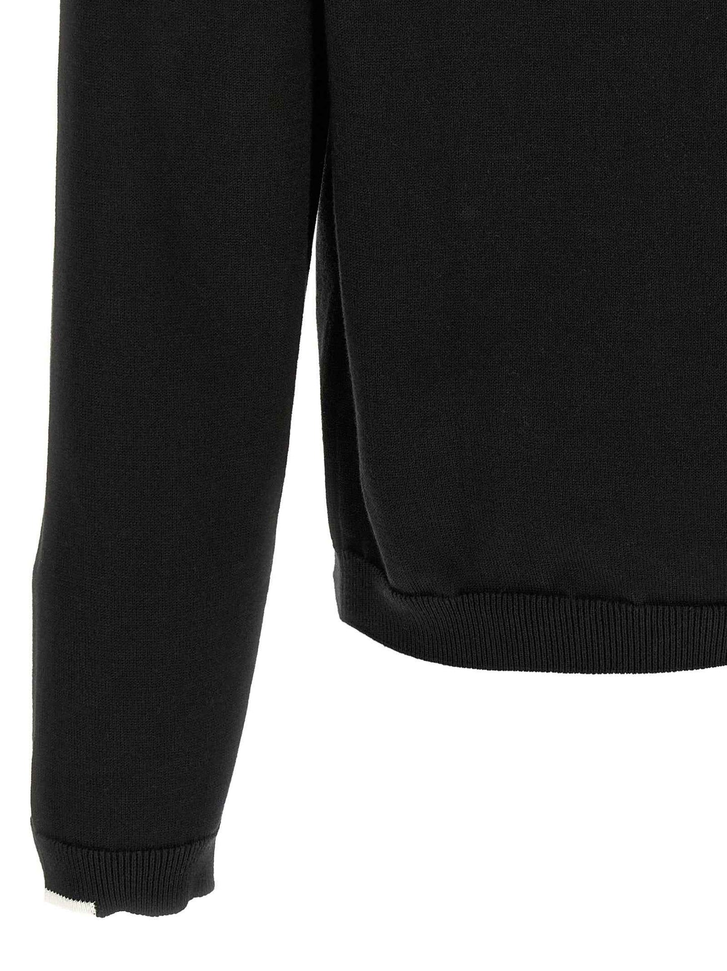 Black Cotton Cardigan