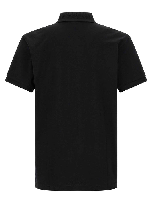 Black Cotton Polo Shirt