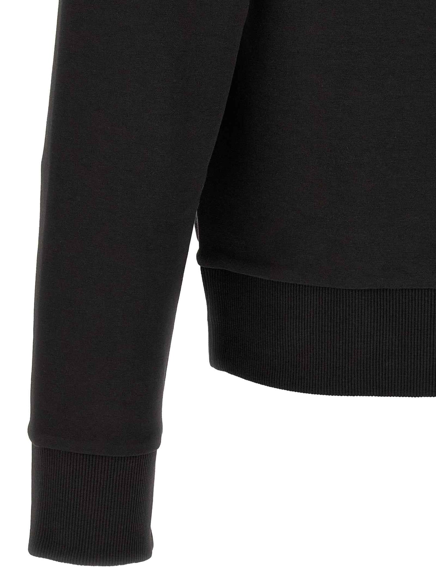 Black Cotton Sweatshirt