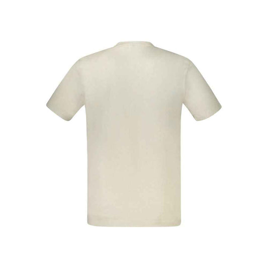 Beige Cotton Men's T-Shirt