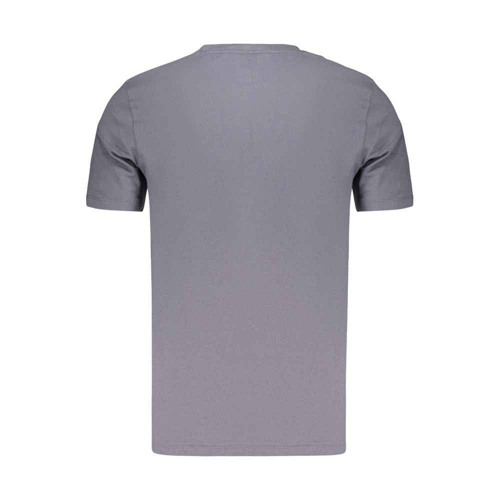Blue Cotton Men's T-Shirt