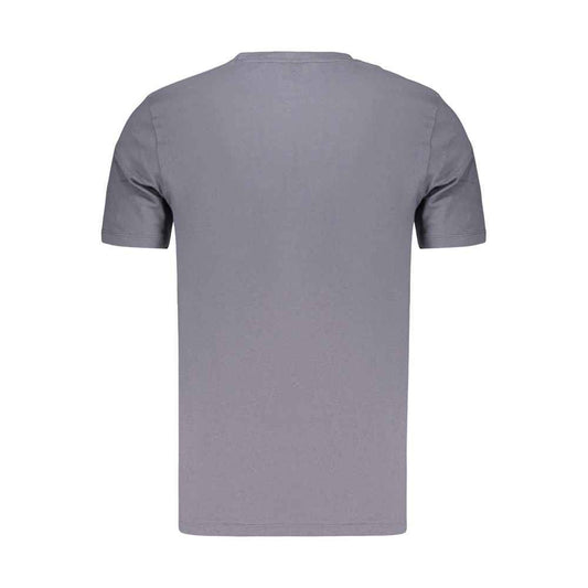 Blue Cotton Men's T-Shirt