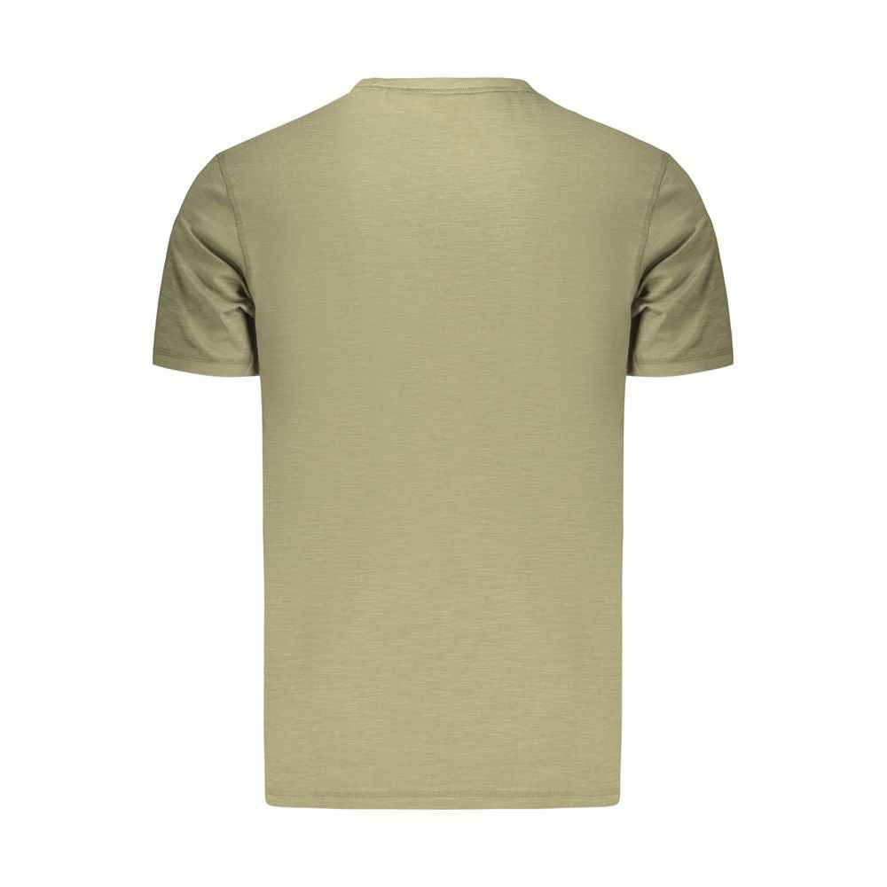 Green Cotton Men's T-Shirt