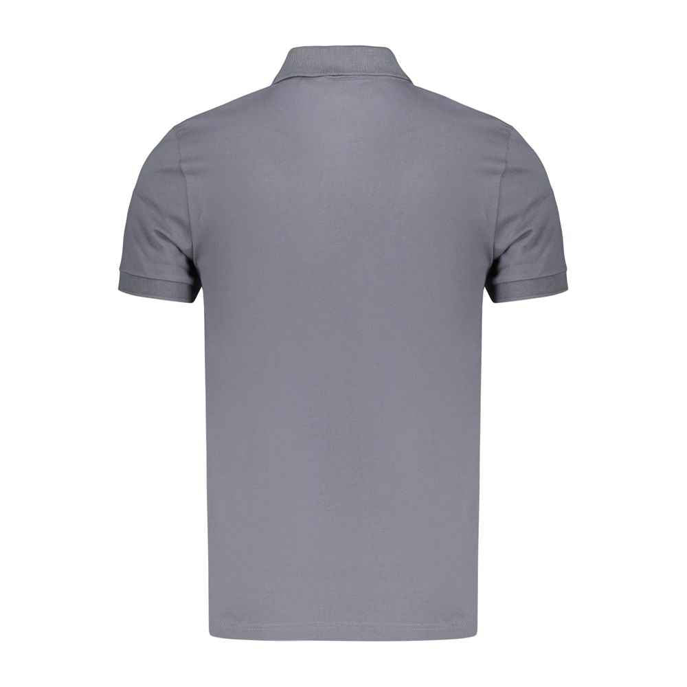 Blue Cotton Men's Polo Shirt