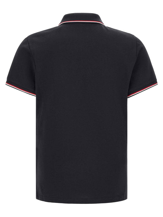 Blue Cotton Polo Shirt