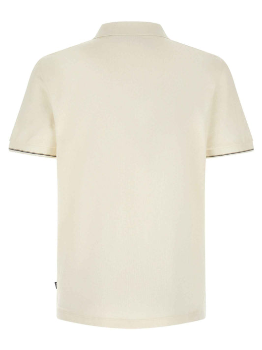 Beige Cotton Polo Shirt