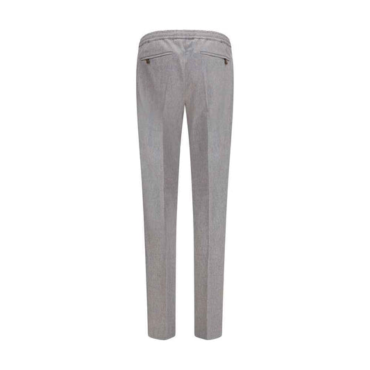 Gray Wool Oves Aries Casual Pants