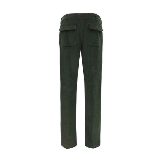 Bicolor Cotton Casual Pants