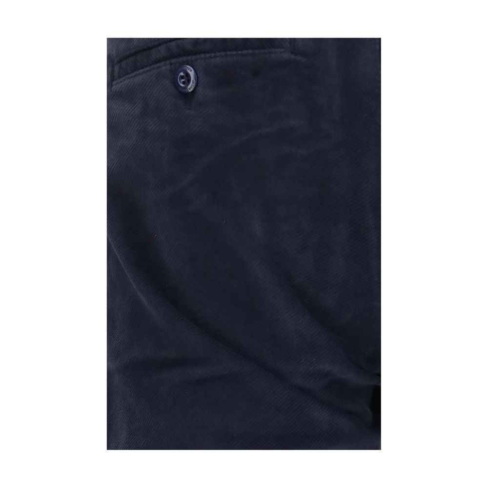 Blue Cotton Chino Pants