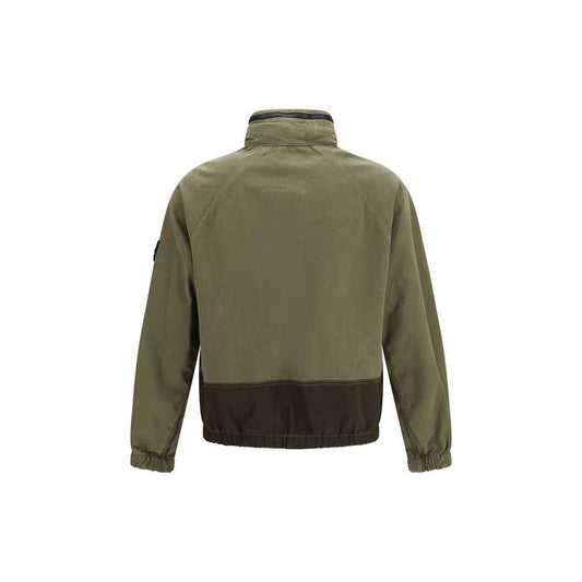 Bicolor Cotton Shell Jacket