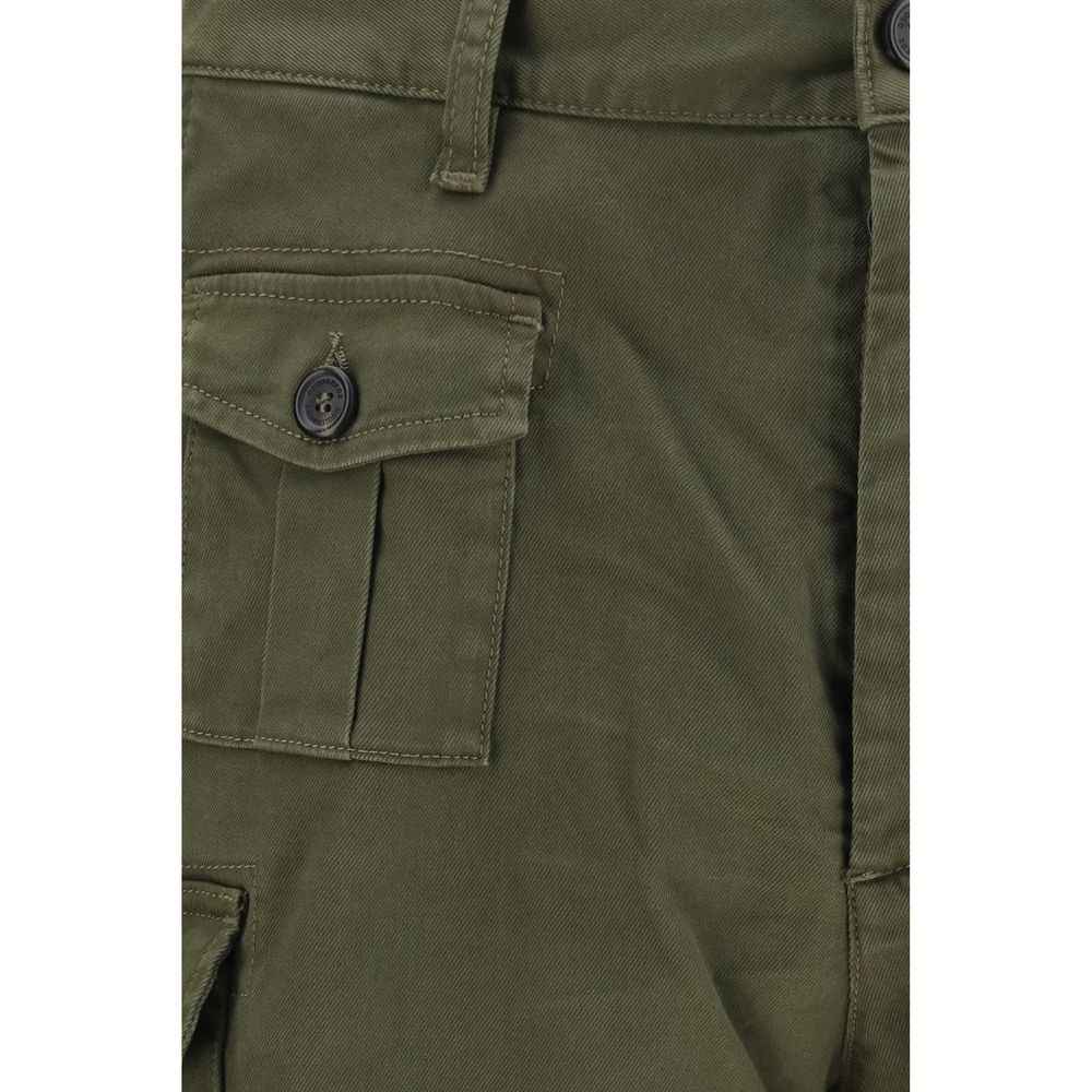 Bicolor Cotton Bermuda Shorts