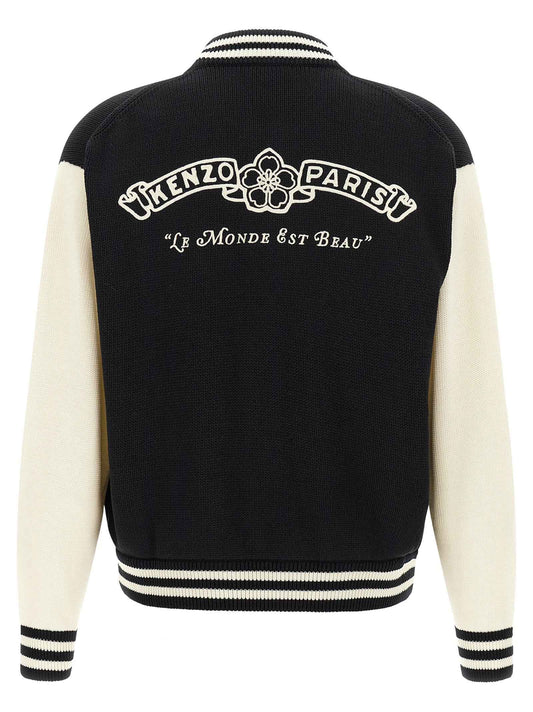 Bicolor Cotton Cardigan