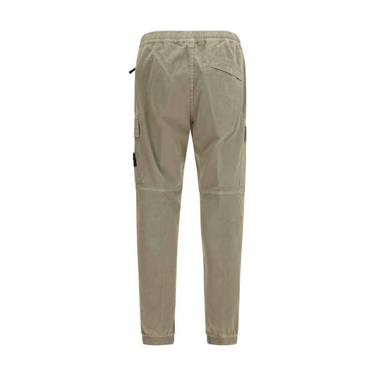 Bicolor Cotton Cargo Pants