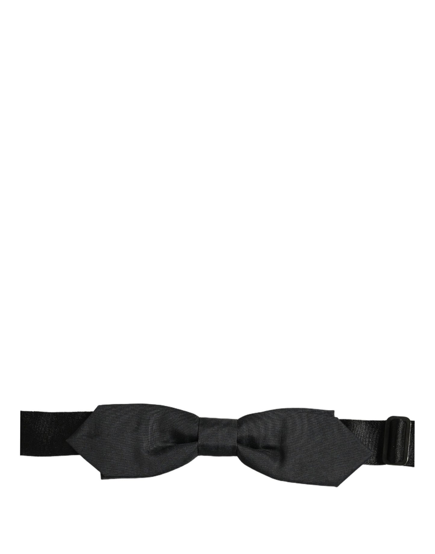 Men Black Polyester Adjustable Neck Papillon Bow Tie