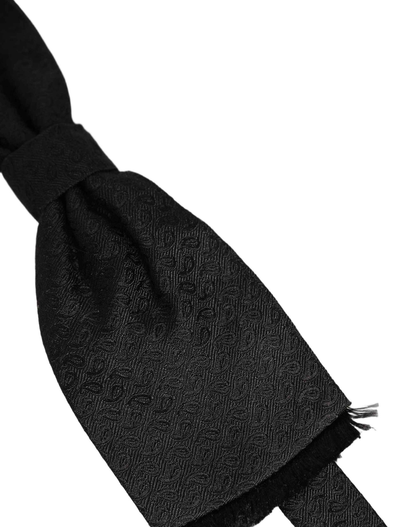 Men Black 100% SIlk Adjustable Neck Papillon Bow Tie