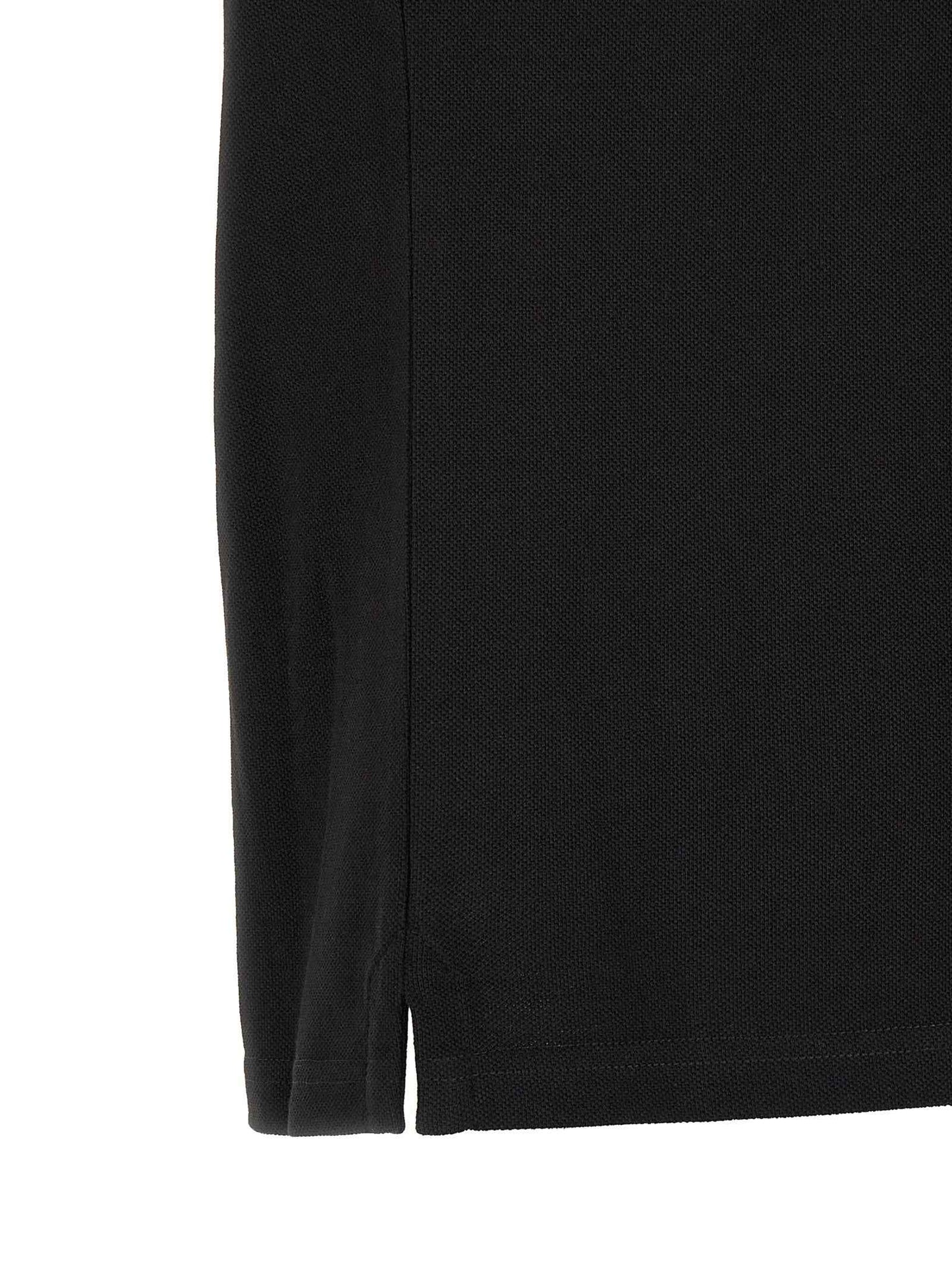 Black Cotton Polo Shirt