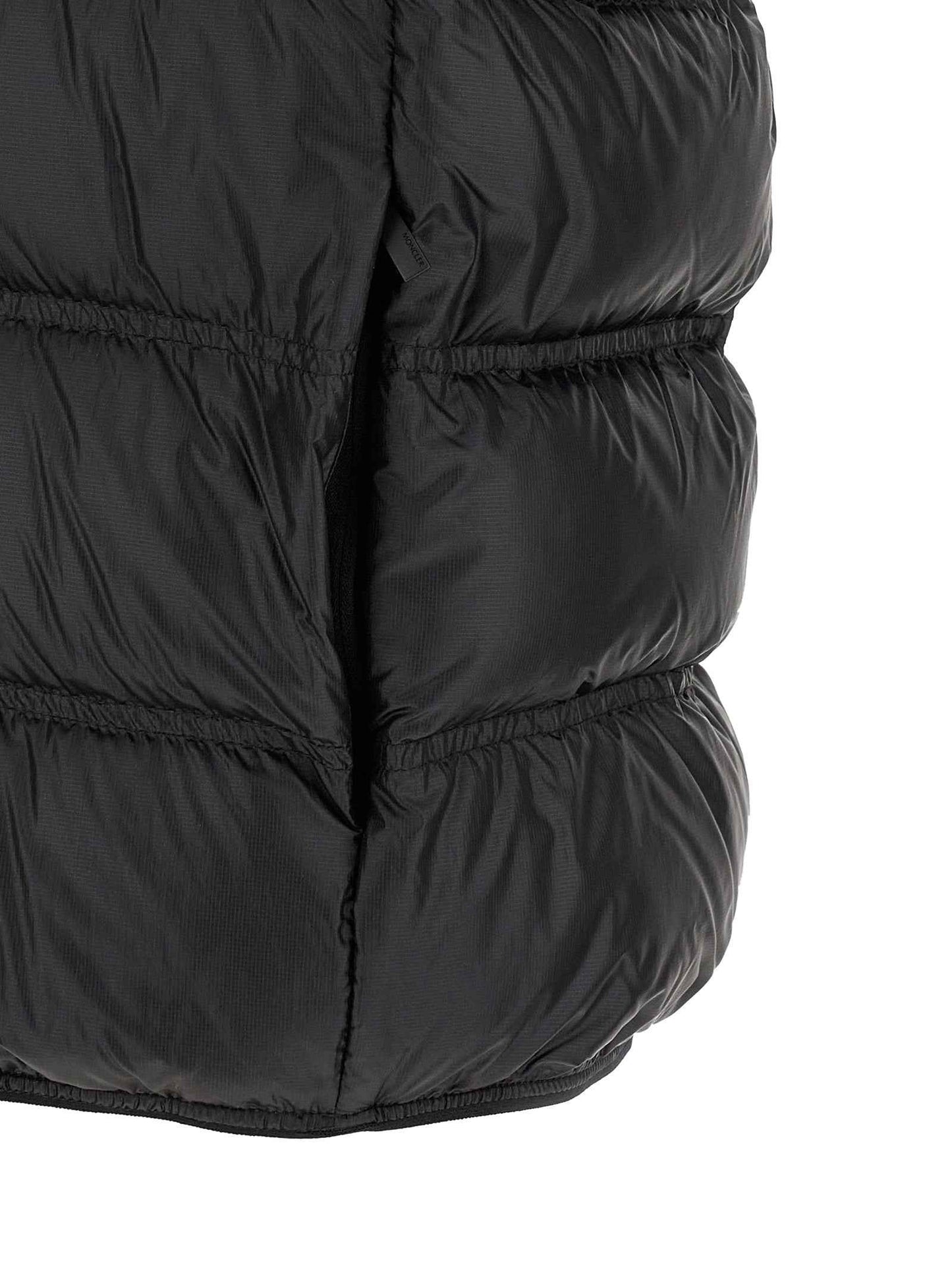 Black Polyamide Sleeveless Jacket