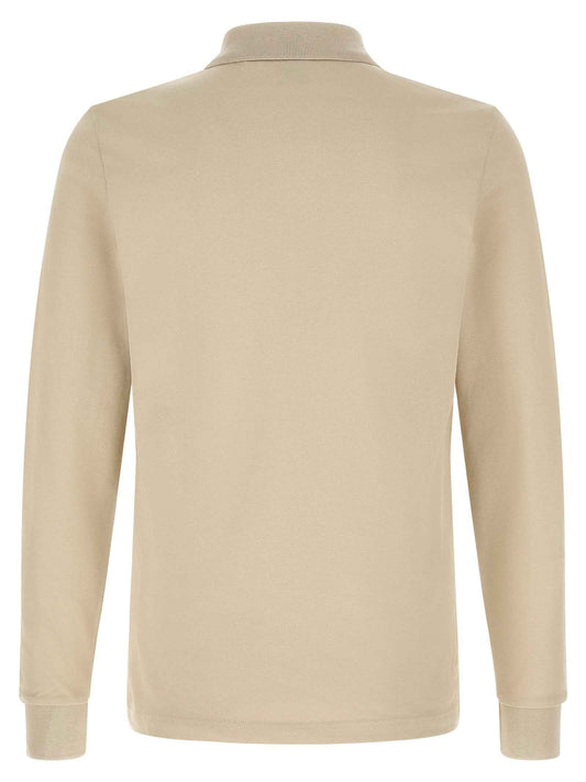 Beige Cotton Polo Shirt