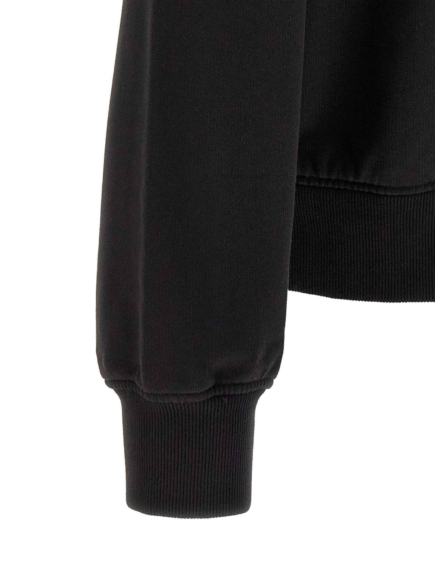 Black Cotton Sweatshirt