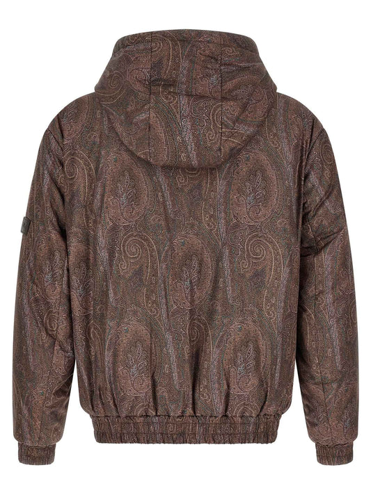 Brown Polyester Bomber